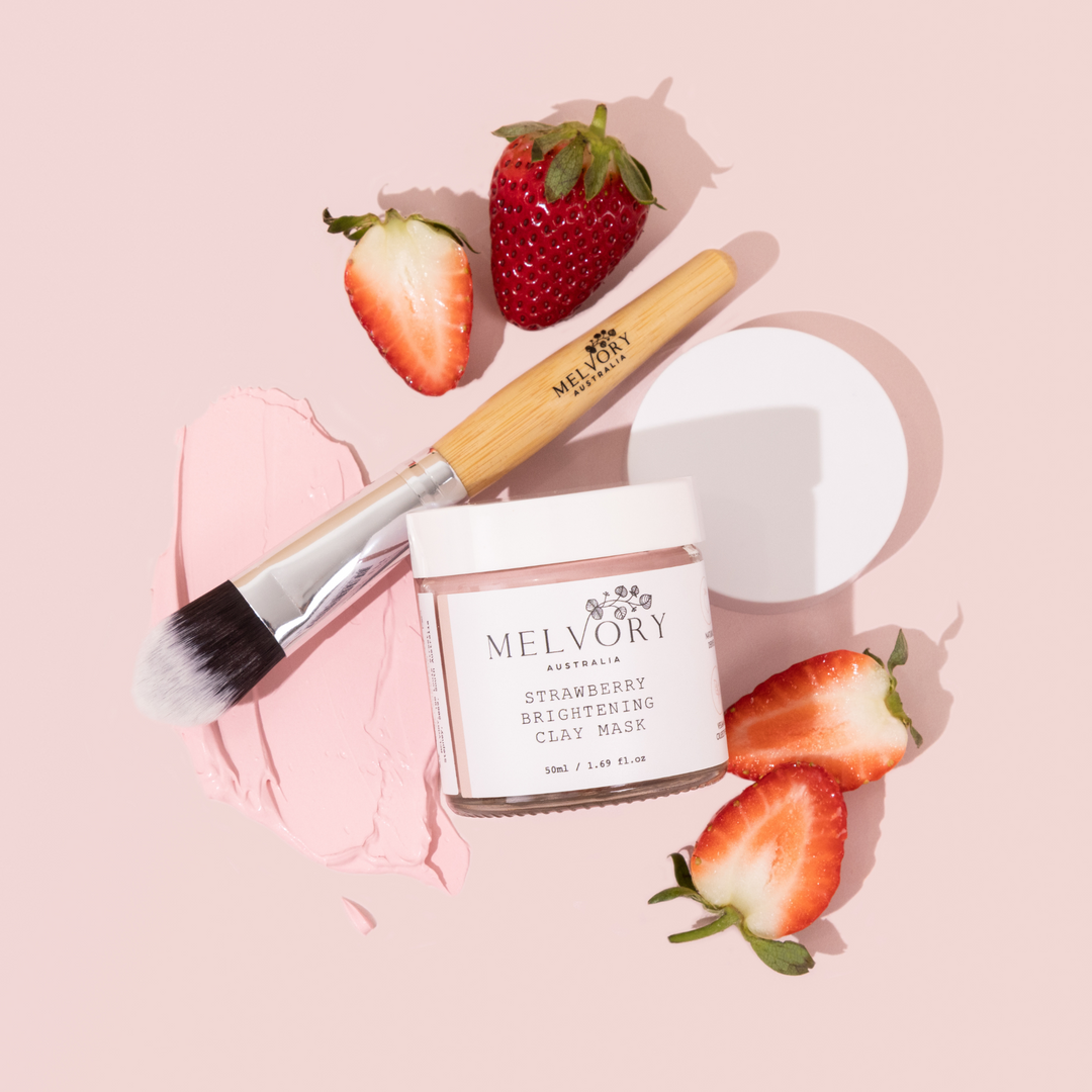 Strawberry Sundae Brightening Clay Mask with Free Brush