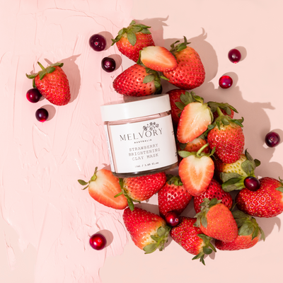 Strawberry Sundae Brightening Clay Mask with Free Brush