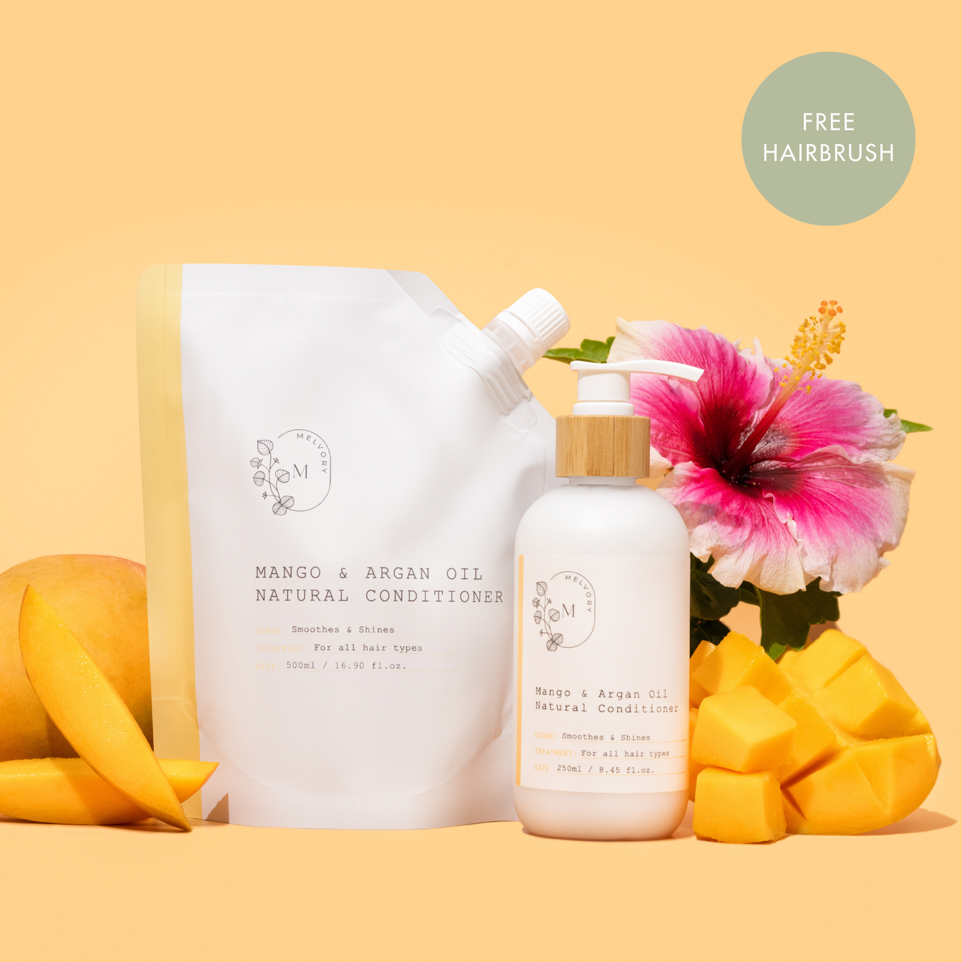 Conditioner + Refill Set (Mango & Argan Oil)