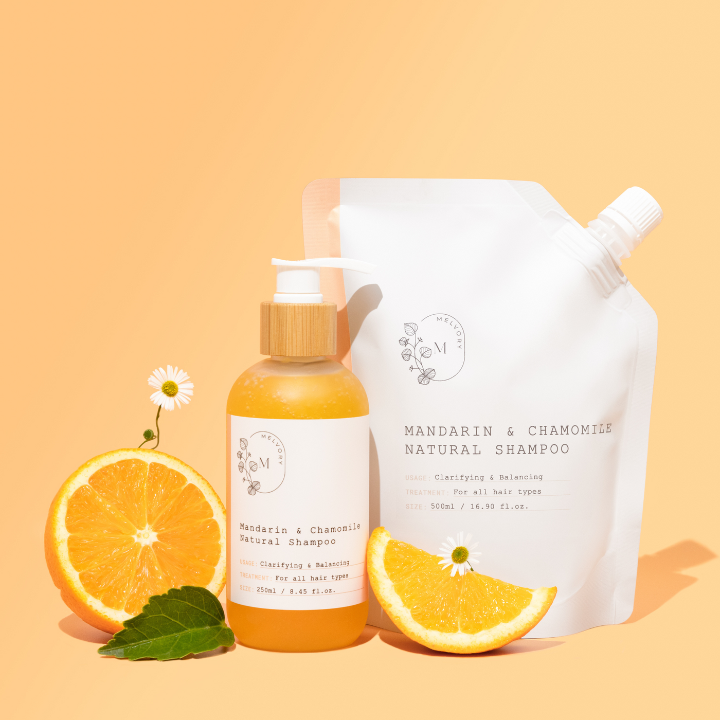 Shampoo + Refill Set (Mandarin & Chamomile)