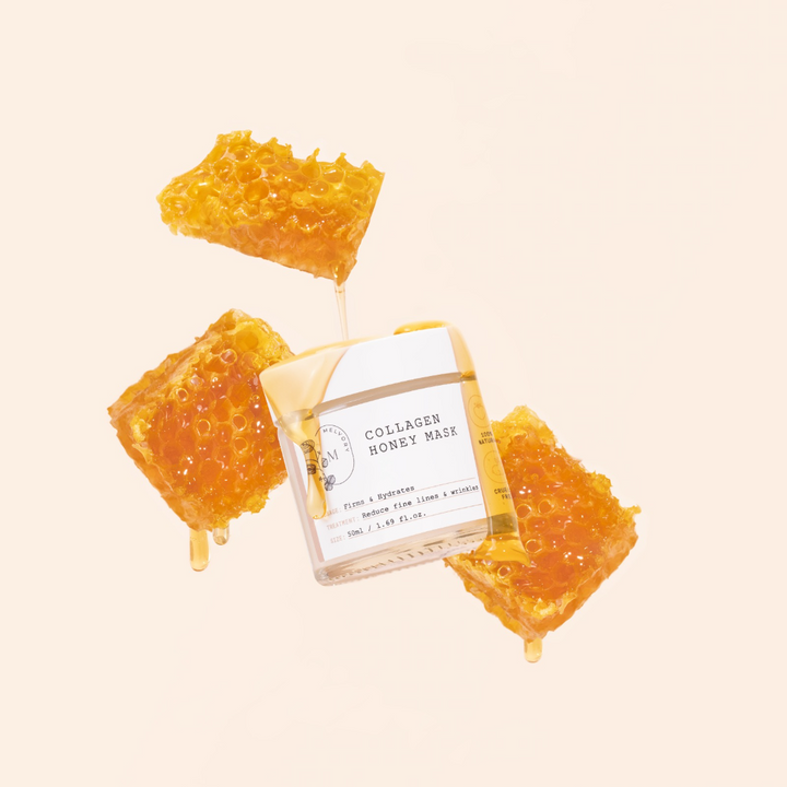 Collagen Honey Mask with Walnut Sponge Set