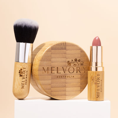 Powder Foundation & Lipstick Set