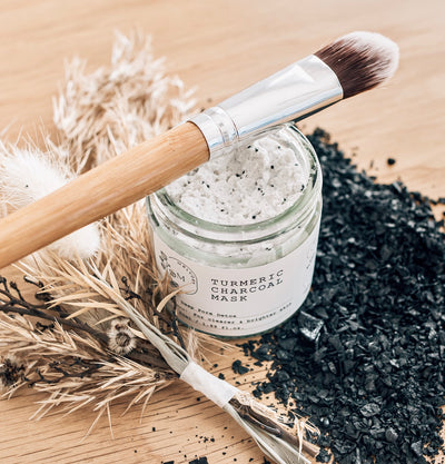 Turmeric Charcoal Mask with Free Brush