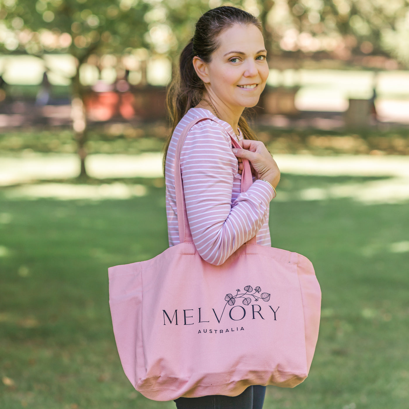 Melvory Pocket Tote Bag
