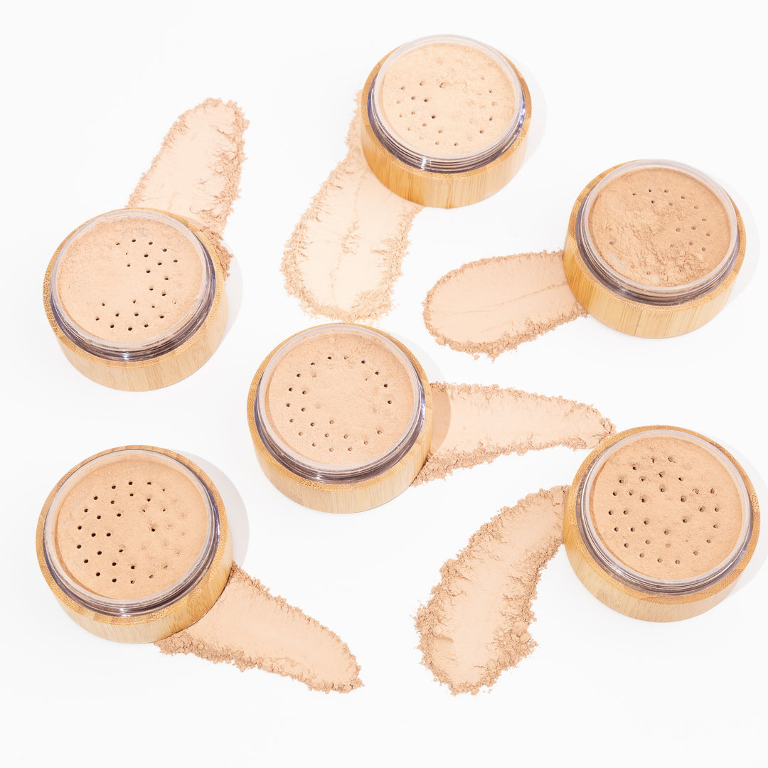 Mineral Powder Foundation &amp; Kabuki Brush Set