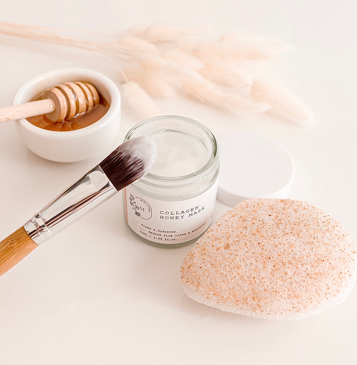 Collagen Honey Mask with Walnut Sponge Set – Melvory Store