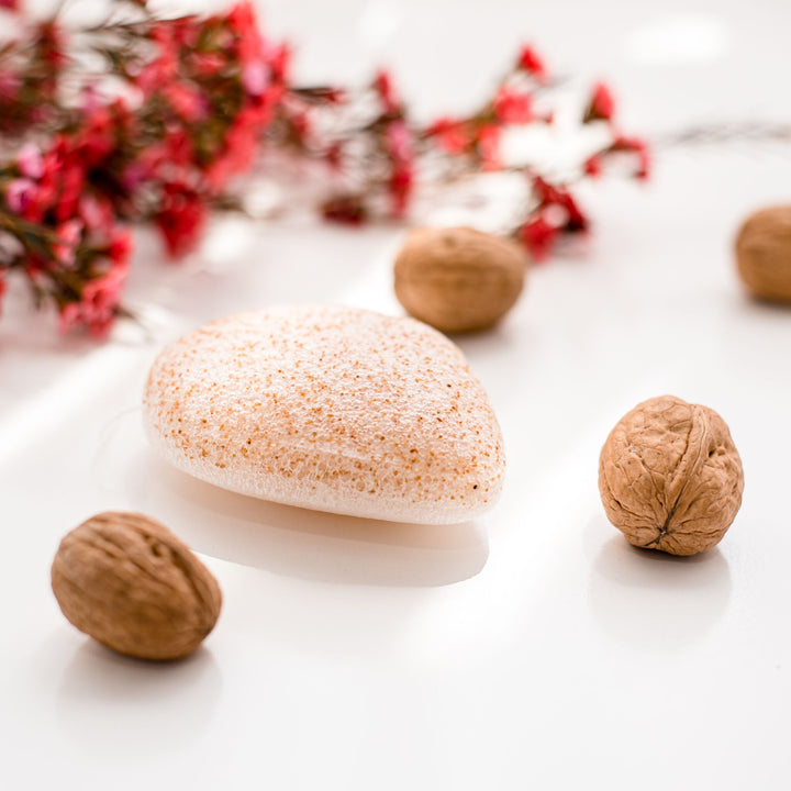 Walnut Konjac Sponge (Face &amp; Lip Scrub)
